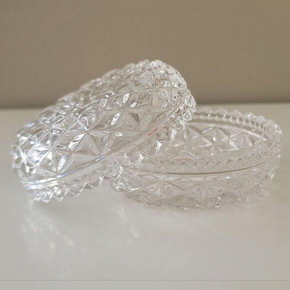 Kristal Zajecar Jewelry Box Crystal Trinket Candy Dish Read Description #1014 - Picture 12 of 16